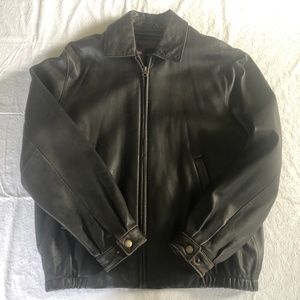 Mens Brooks Brothers Leather Jacket